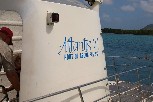 The sail on the sub Atlantis